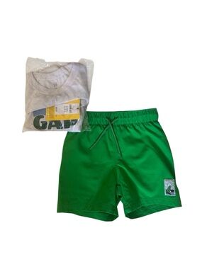 GAP Old Navy Toddler Boys Swimsuit Trunks Rash Guard